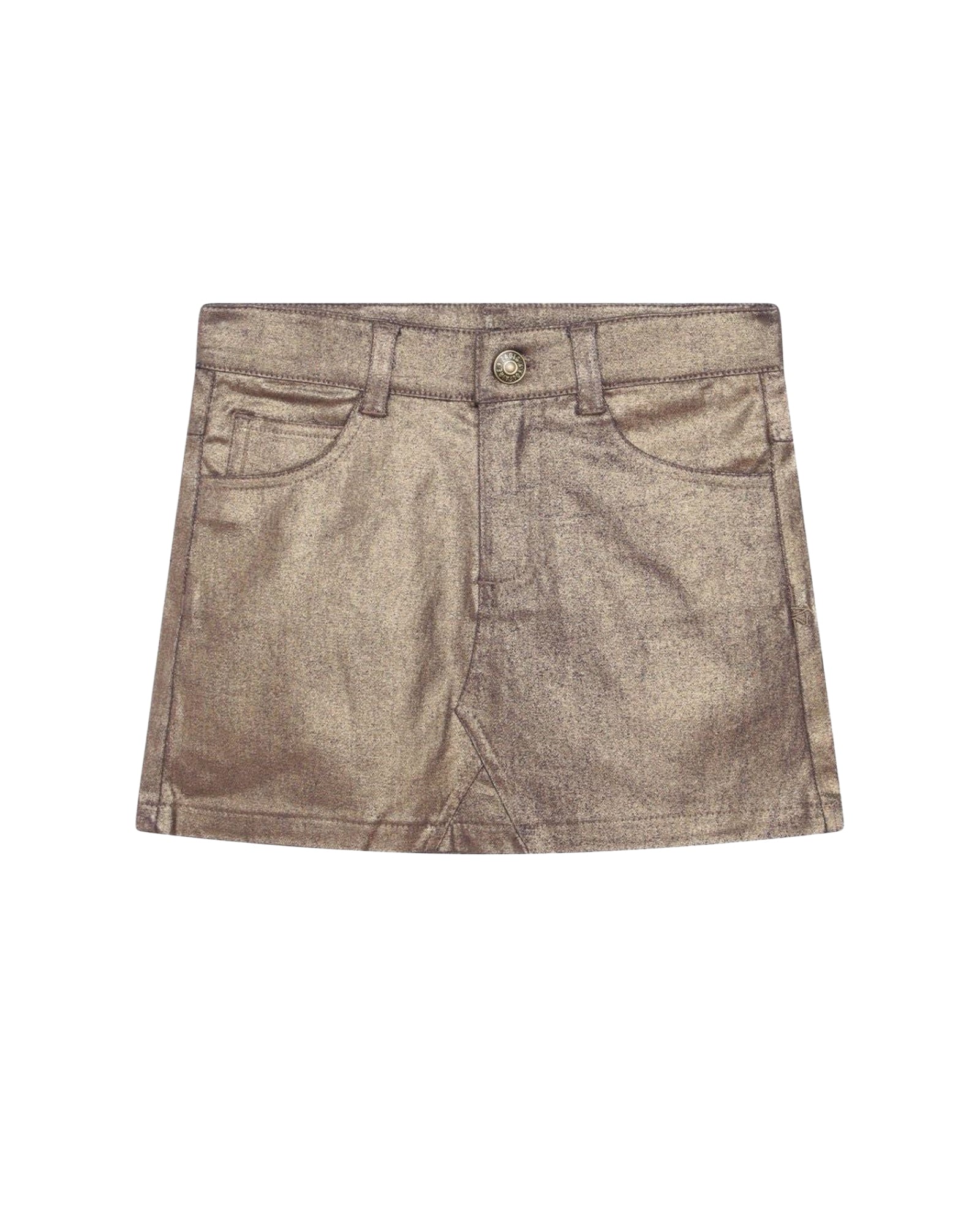 Cotton skirt with button fastening - Aspen Gold