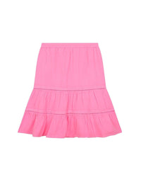 Long cotton skirt - Pink Blush