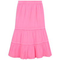 Jupe longue en coton - Pink blush