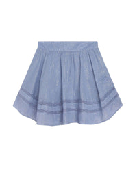 Jupe en avec fil aspect métallique - Shadow blue