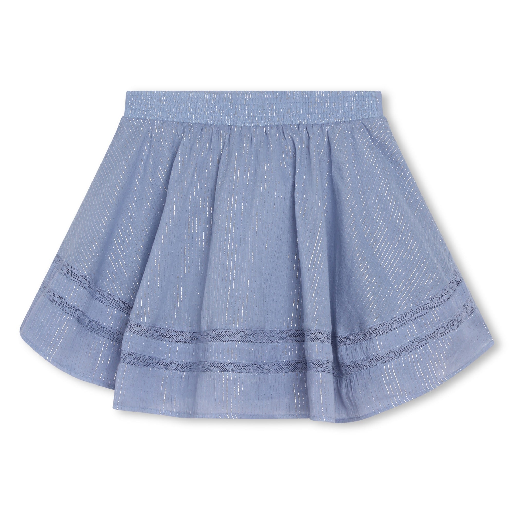 Jupe en avec fil aspect métallique - Shadow blue