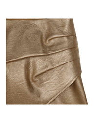 Jupe droite aspect froissé - Aspen gold