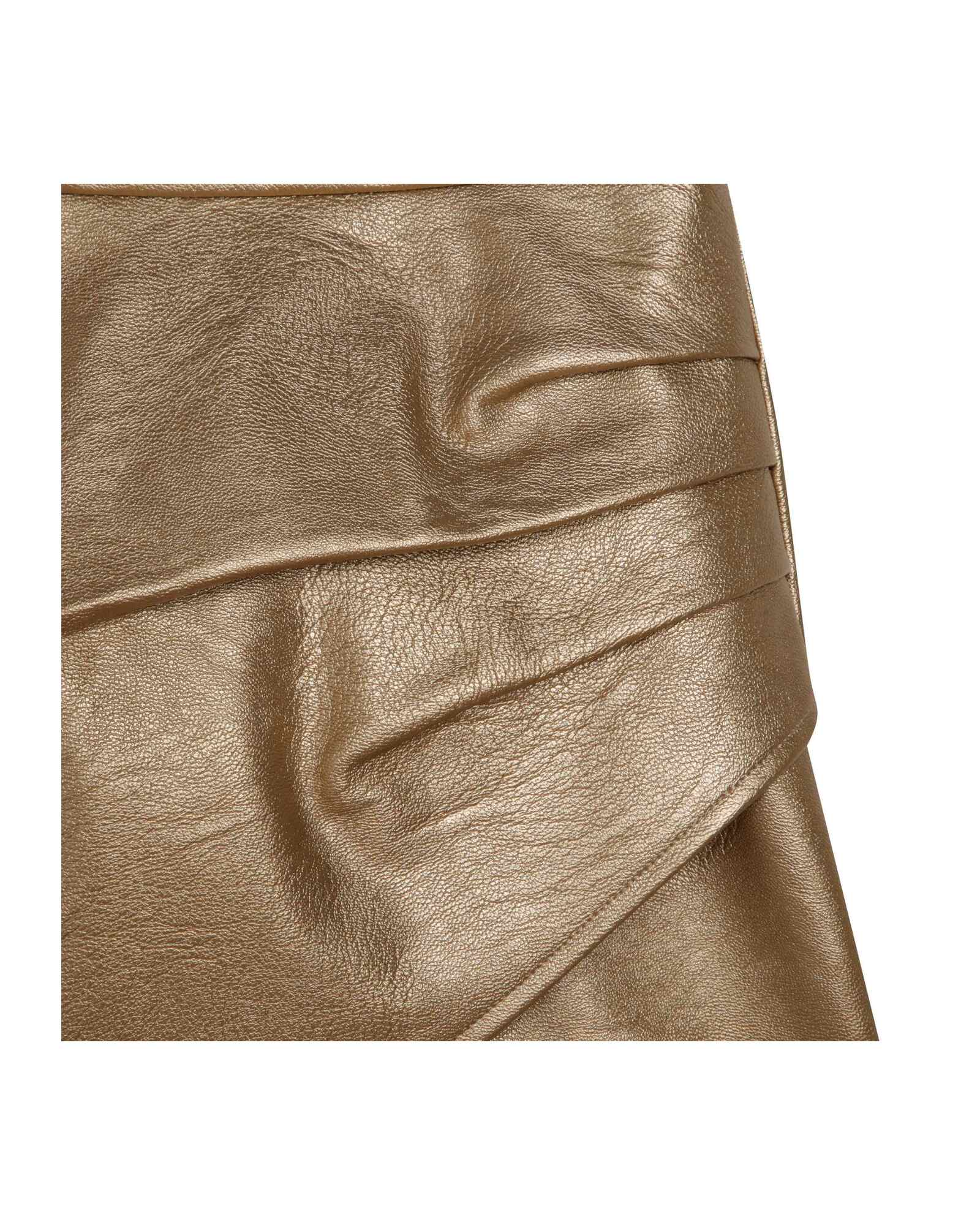 Jupe droite aspect froissé - Aspen gold