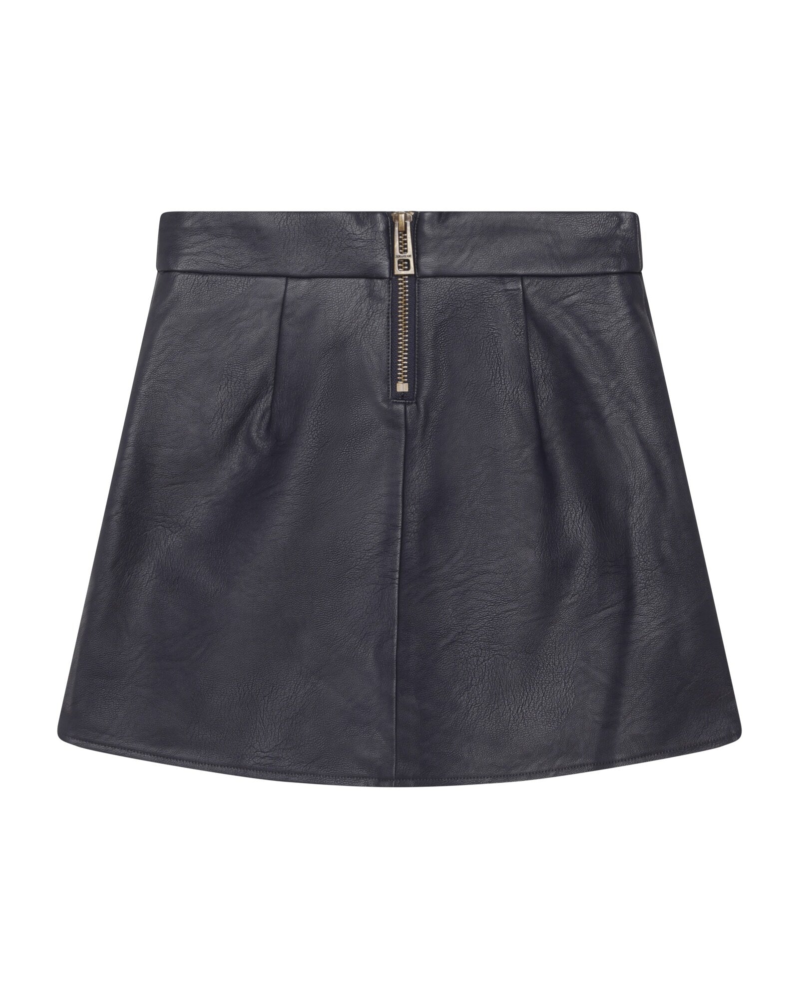 Jupe droite aspect froissé - Dark Blue
