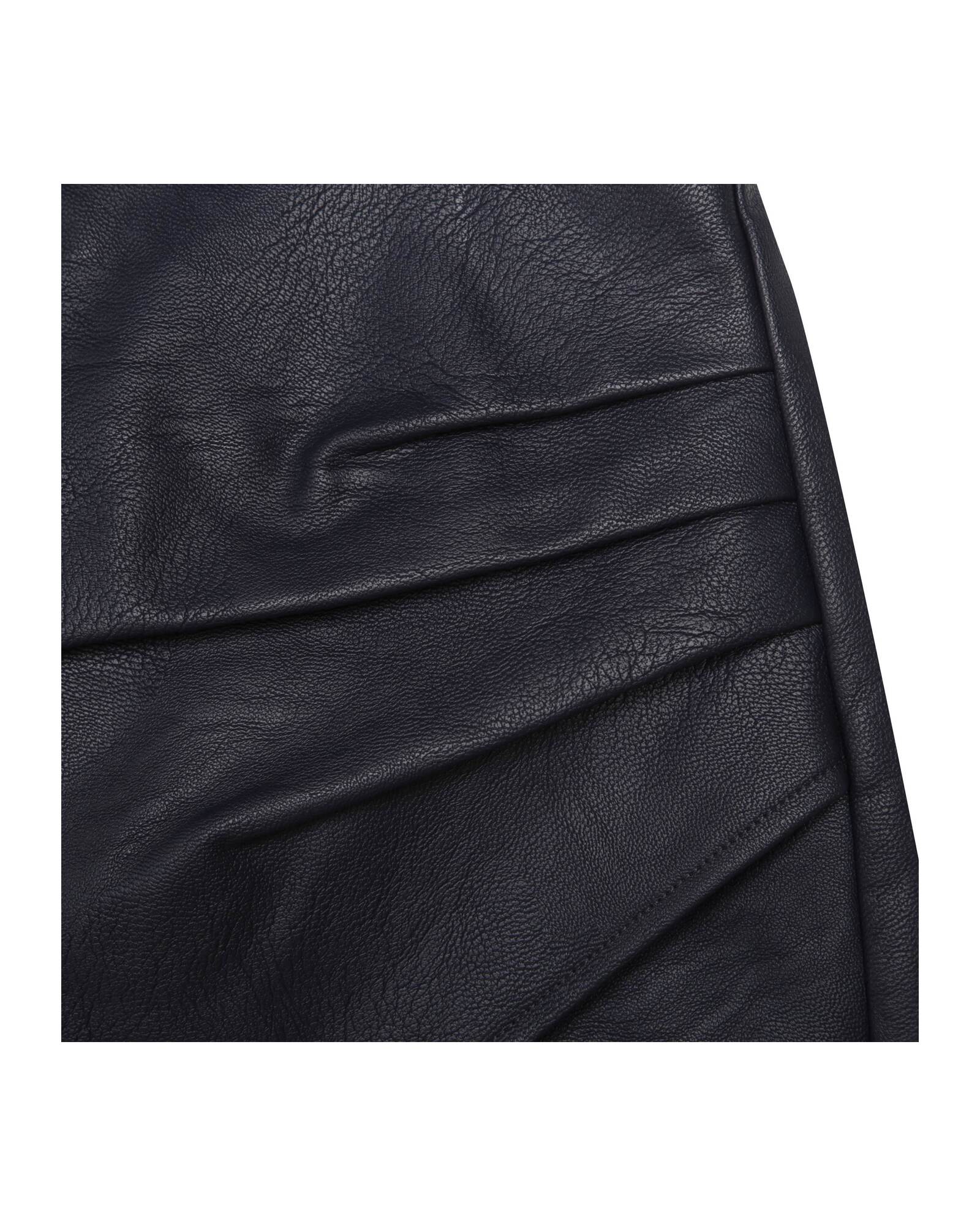 Jupe droite aspect froissé - Dark blue