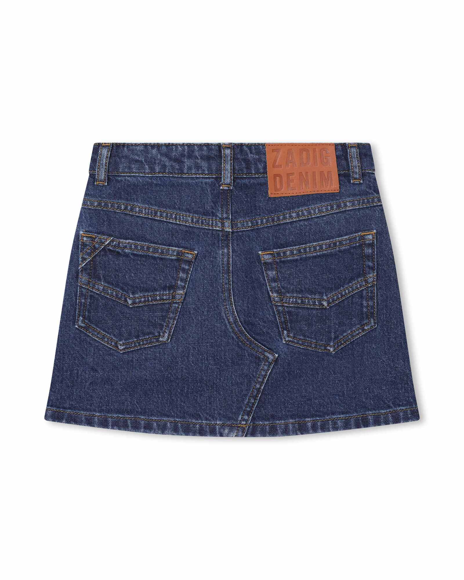 Jupe denim en coton - Rinse wash