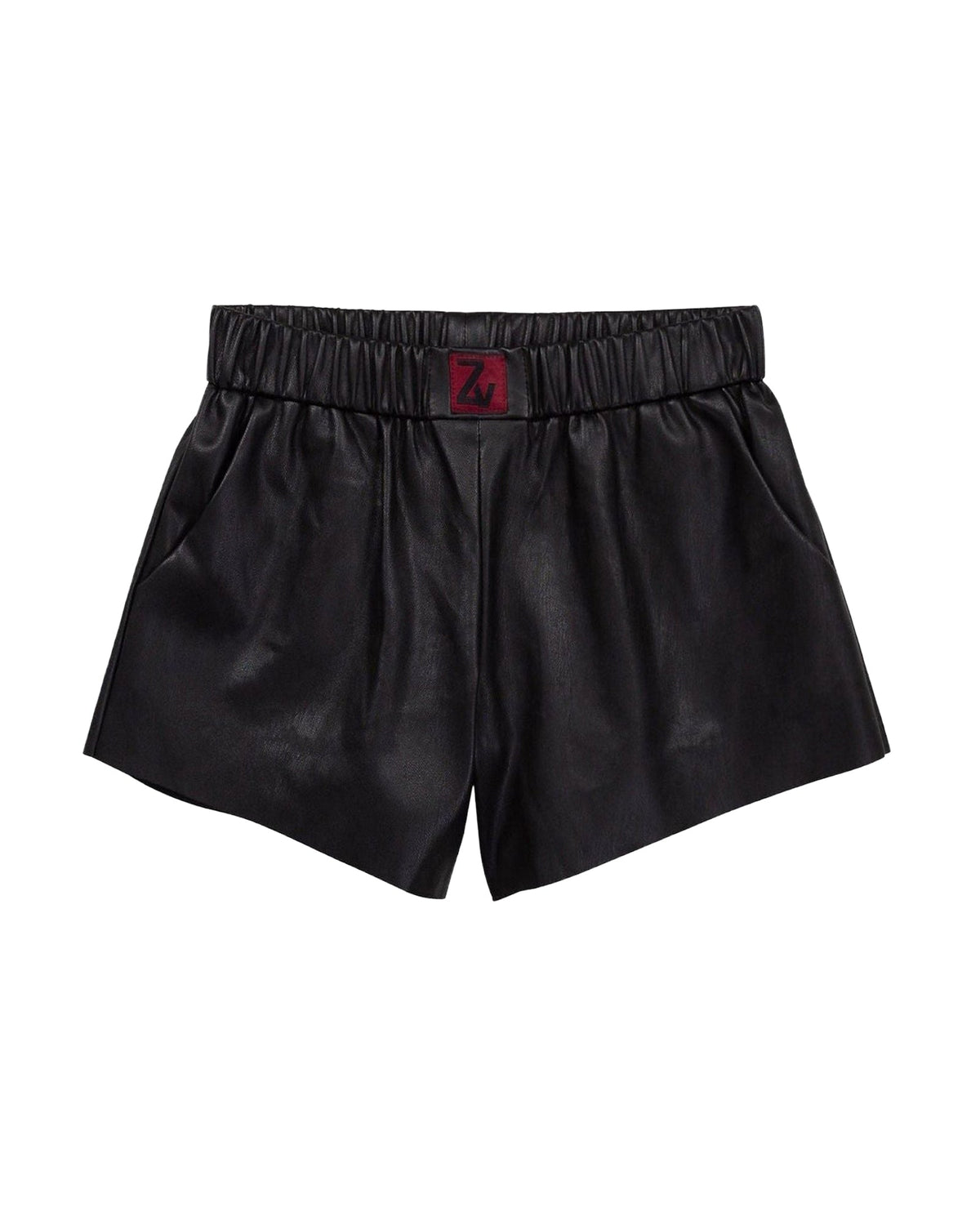 Short en simili cuir - Black