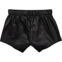 Short en simili cuir - Black