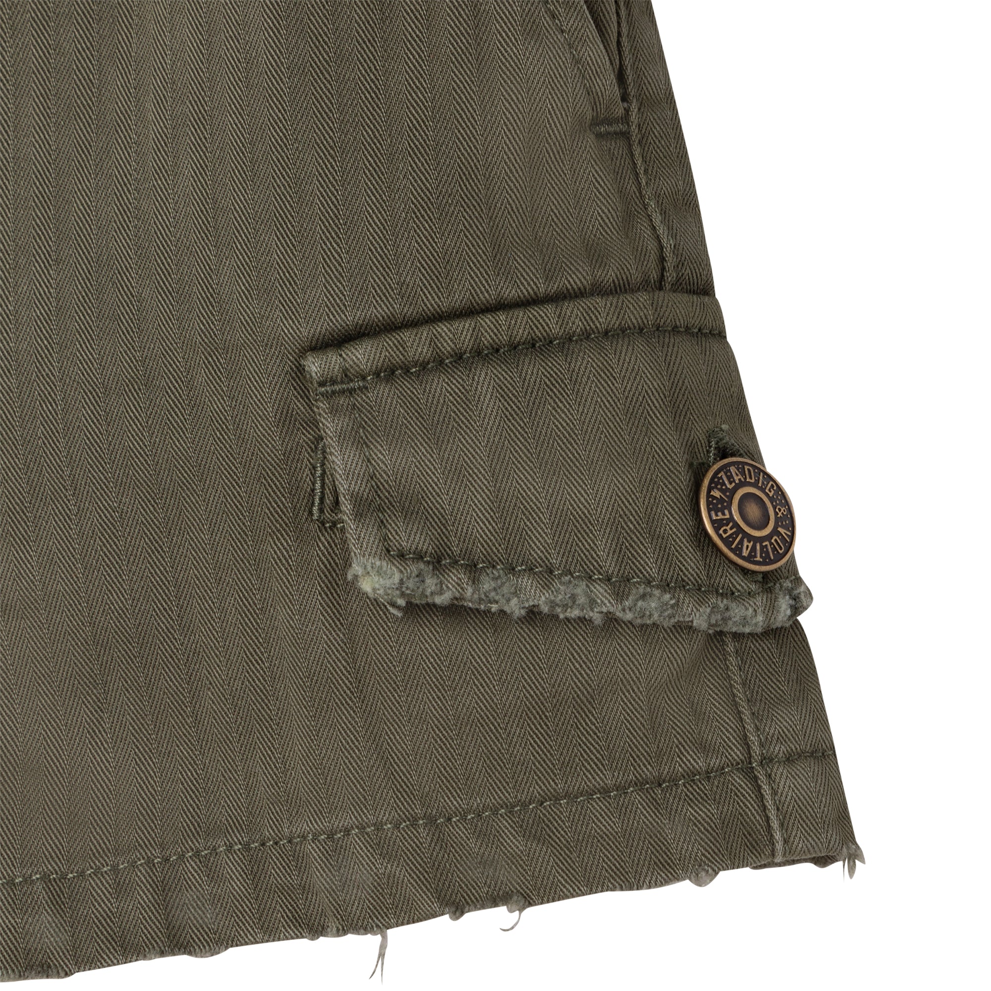Short en chevron - Army green