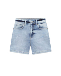 Short long 5 poches en denim - Denim Light