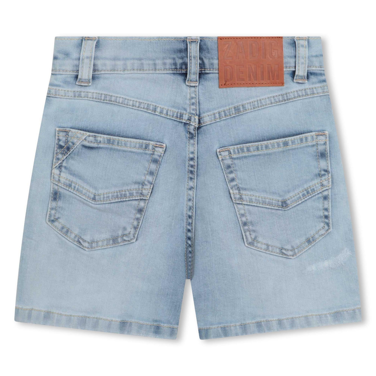 Short long 5 poches en denim - Denim Light