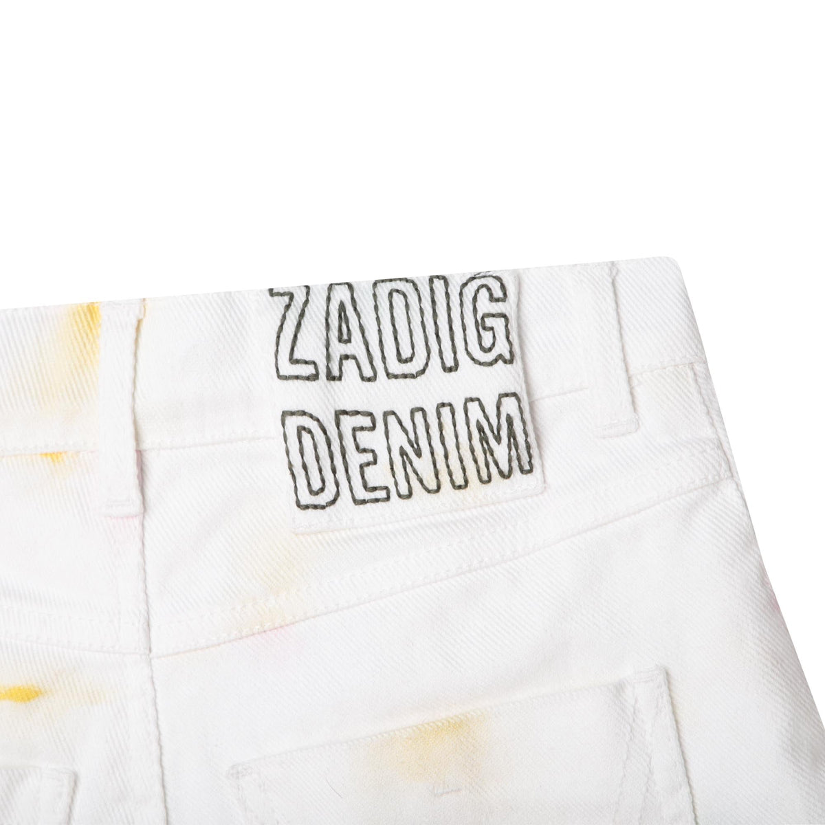 Short 5 poches en sergé lourd - Blanc