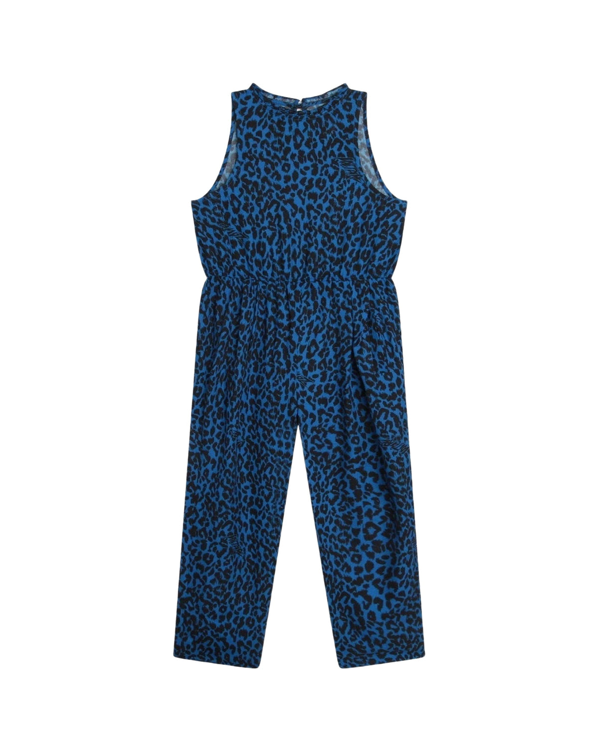 Combinaison en viscose imprimée Léopard - Perroquet
