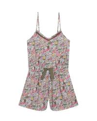 Combi-short à fines bretelles - Wild Cherry