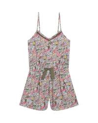 Combi-short à fines bretelles - Wild cherry