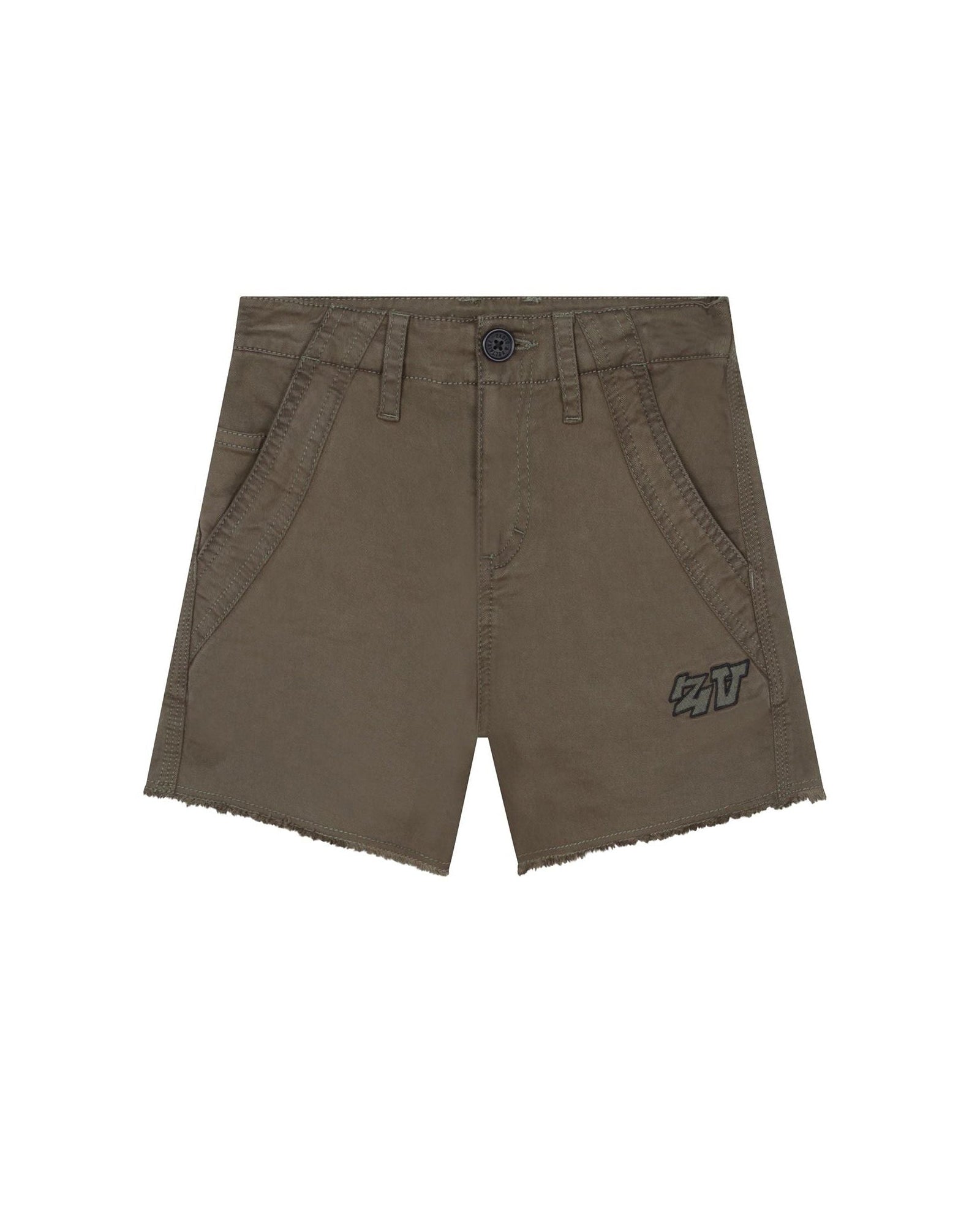 Short en coton - Army Green