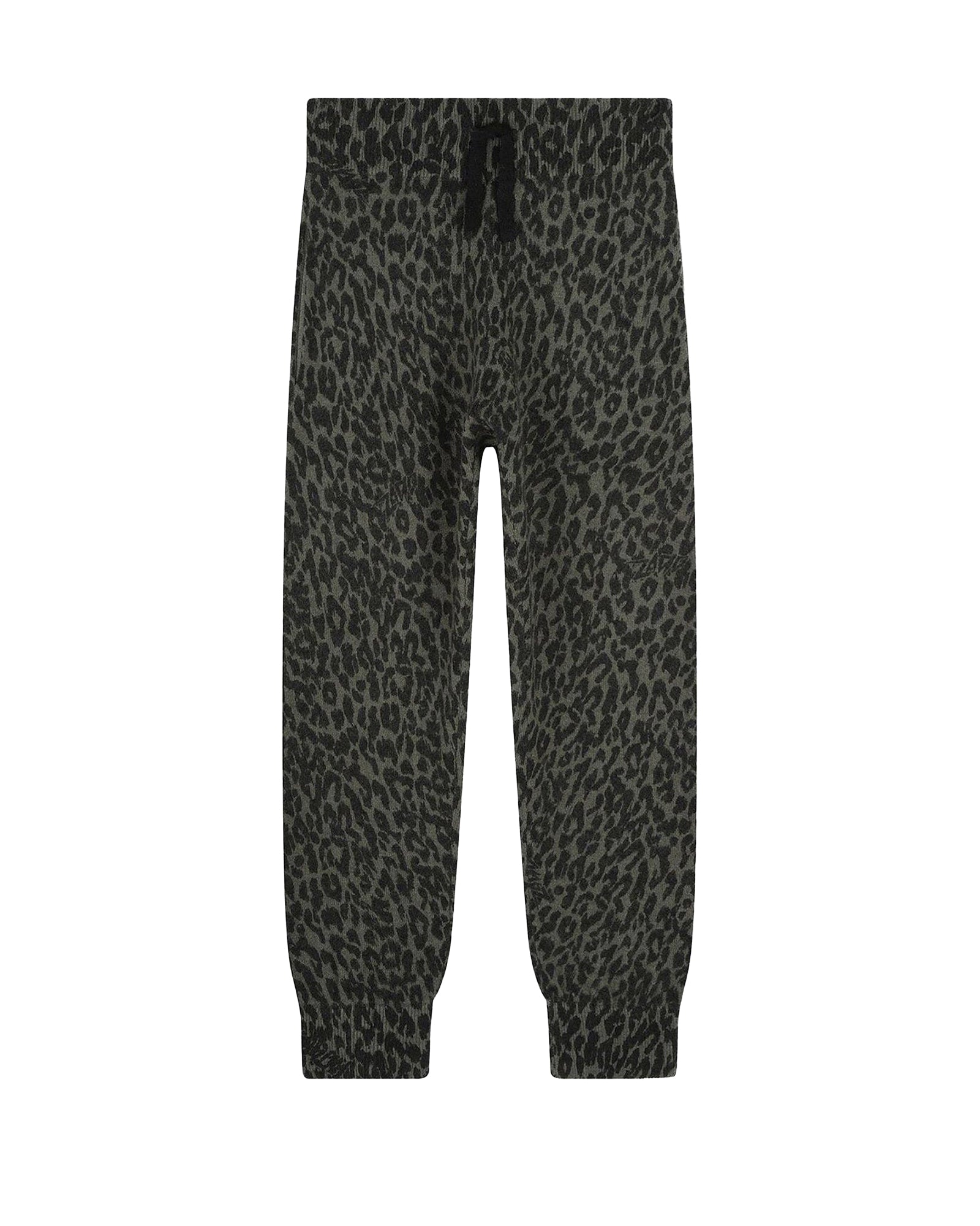 Wool knit trousers - Camouflage