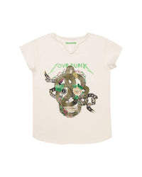 T-shirt manches courtes Serpent - Offwhite