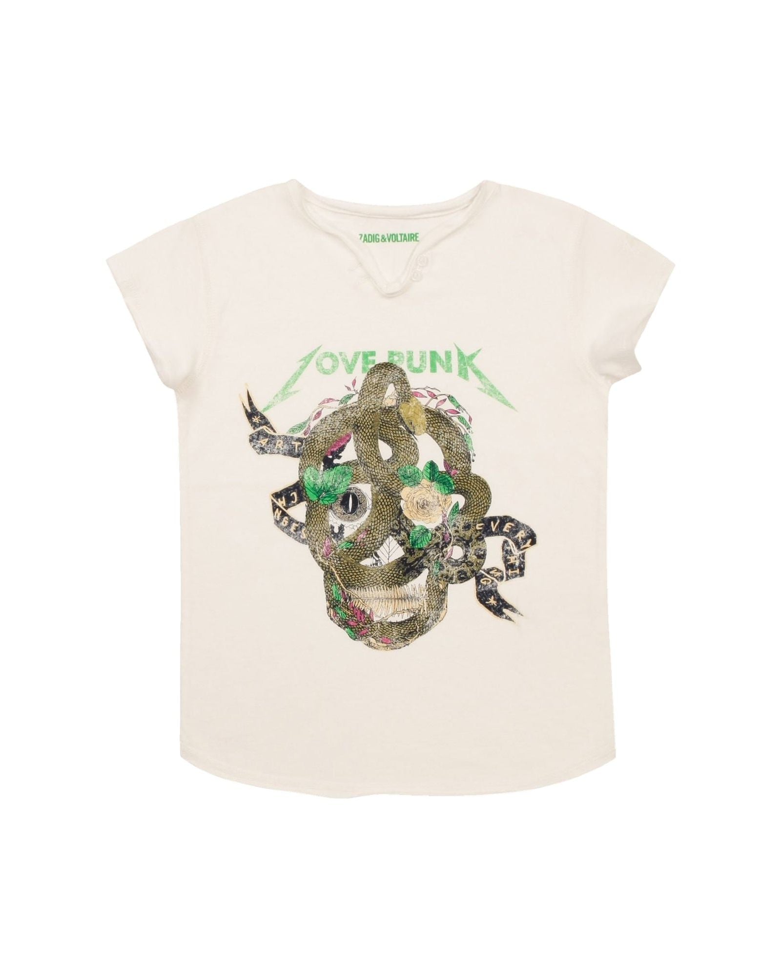 T-shirt manches courtes Serpent - Offwhite