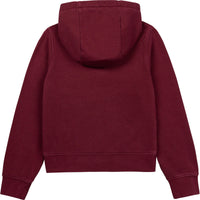 Sweatshirt à capuche en coton gratté - Wine