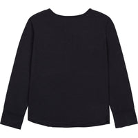 Z&V long-sleeved cotton T-shirt - Black
