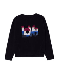 Pull à logo en laine - Black