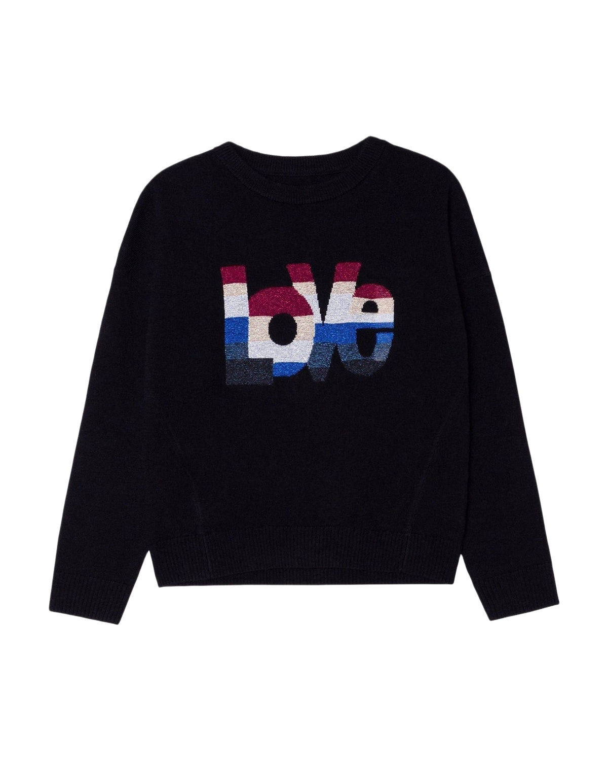 Pull à logo en laine - Black