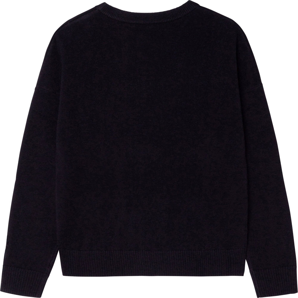 Pull à logo en laine - Black