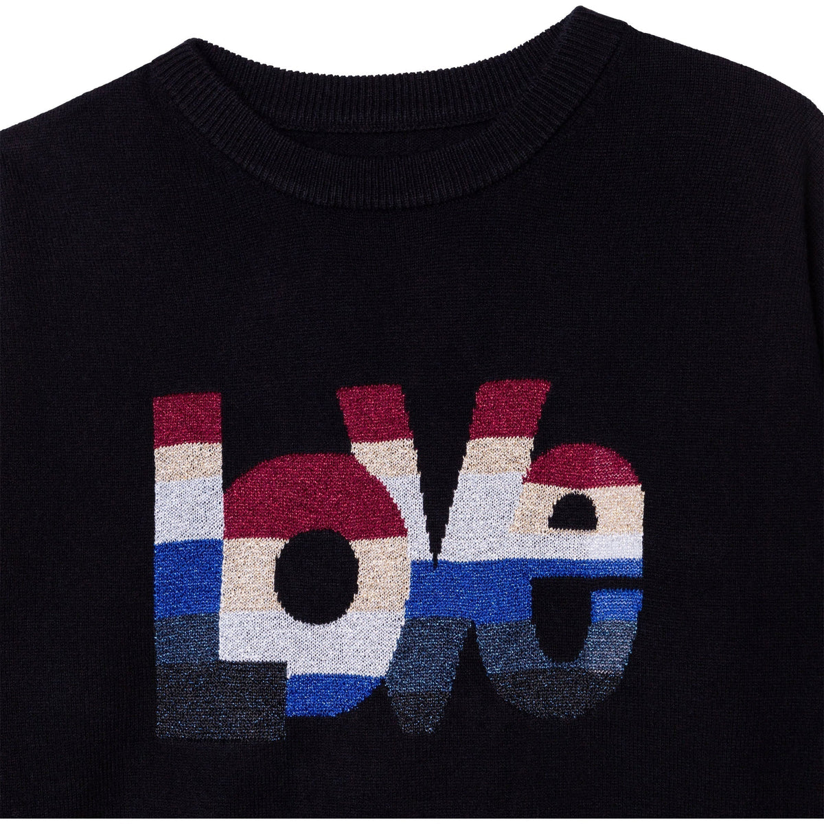 Pull à logo en laine - Black