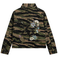Surchemise en drill coton imprimée all over - Army green
