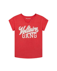 T-shirt en coton à imprimé et clous - Piment