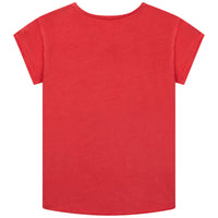 T-shirt en coton à imprimé et clous - Piment