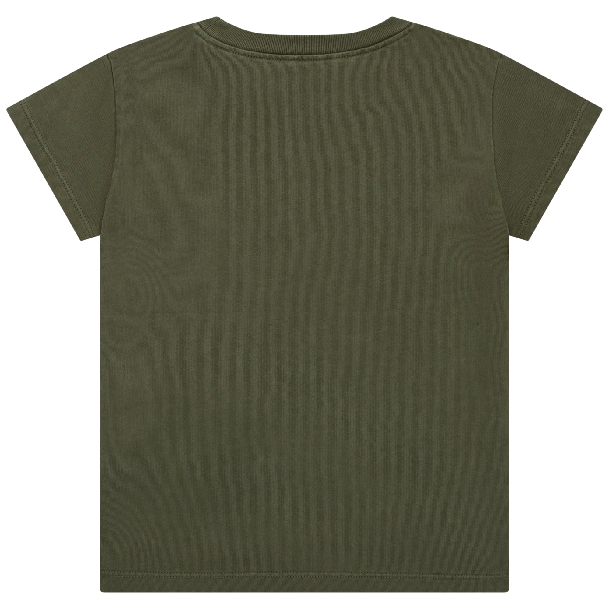 Printed cotton T-shirt - Army green