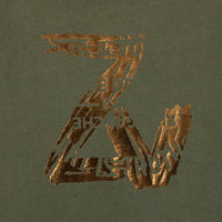 Printed cotton T-shirt - Army green