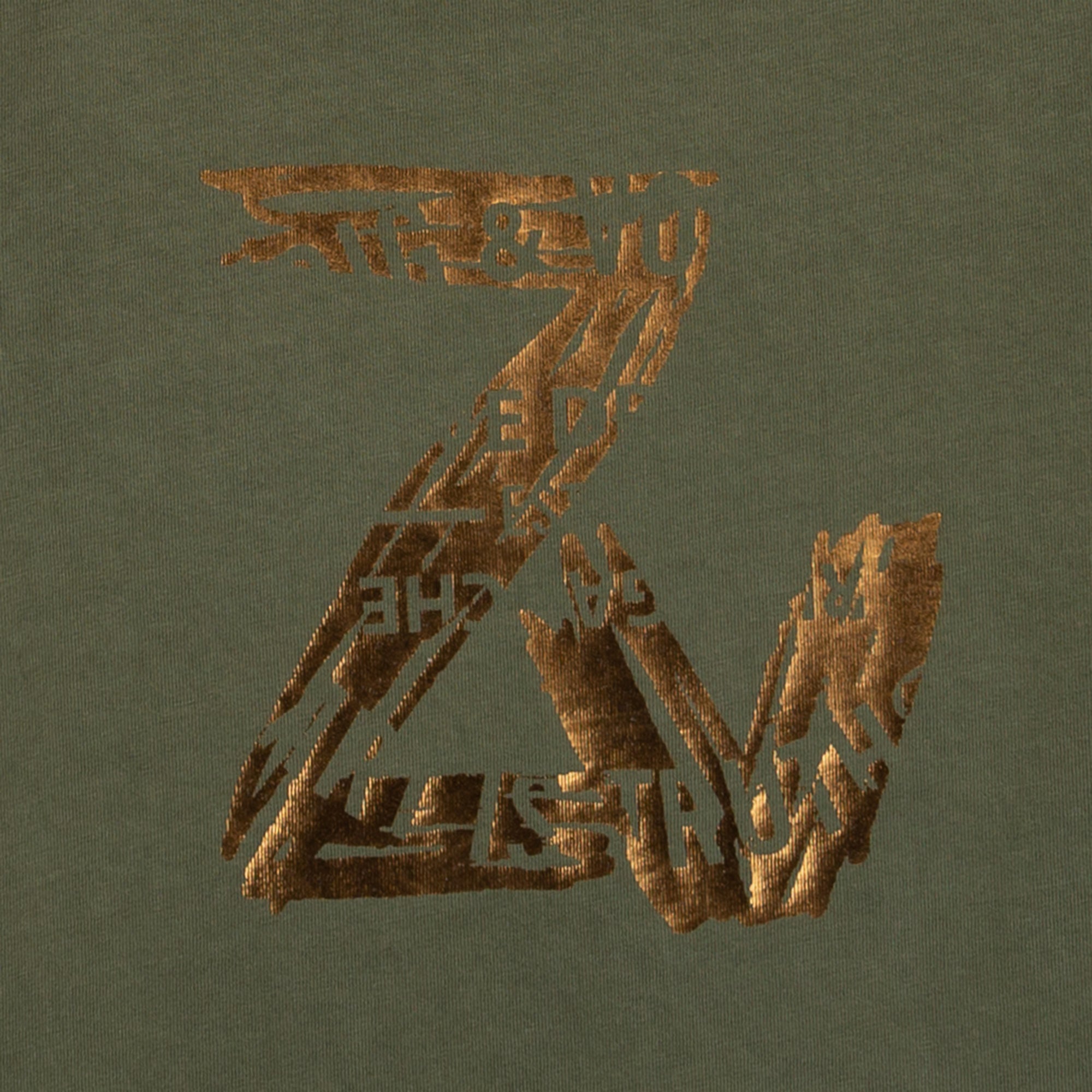 Printed cotton T-shirt - Army green