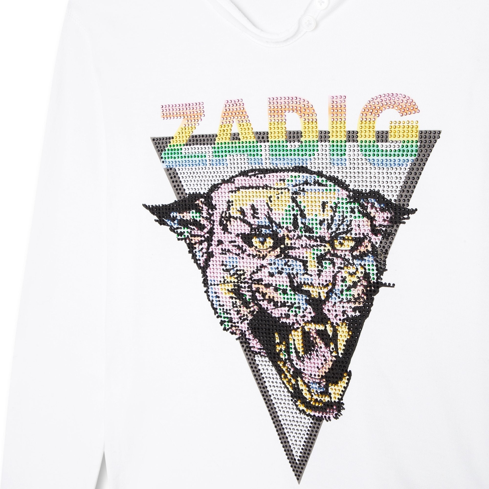 T-shirt en coton Félins - Blanc