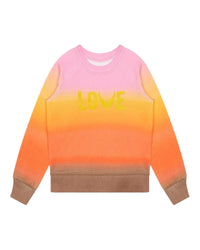 Sweatshirt en coton imprimé dégradé de couleur - Newbutter
