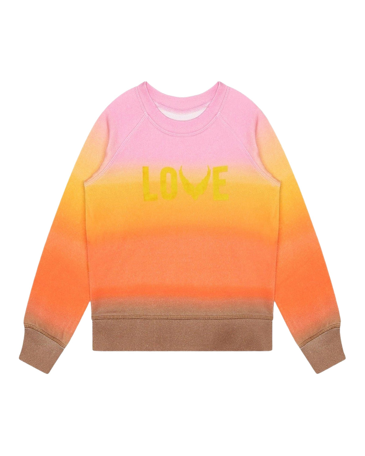 Sweatshirt en coton imprimé dégradé de couleur - Newbutter