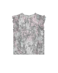 Blouse à imprimé intégral en coton - Blanc