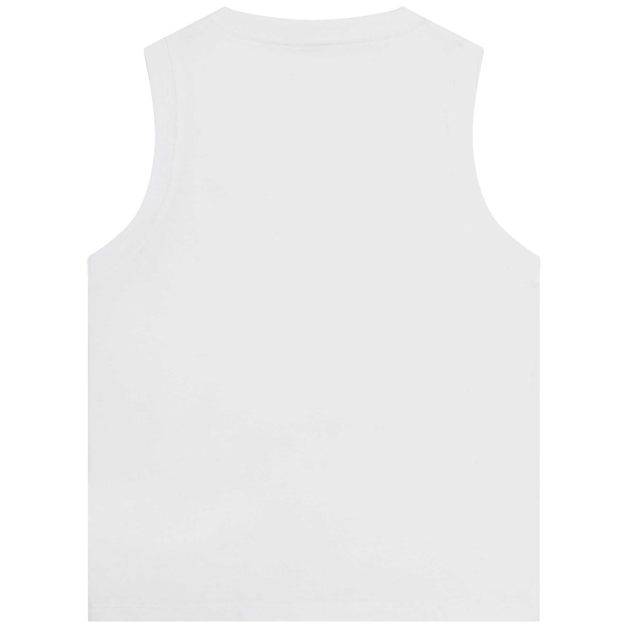 Débardeur avec illustration en coton - Blanc