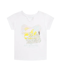 T-shirt classique à manches courtes en coton - Blanc
