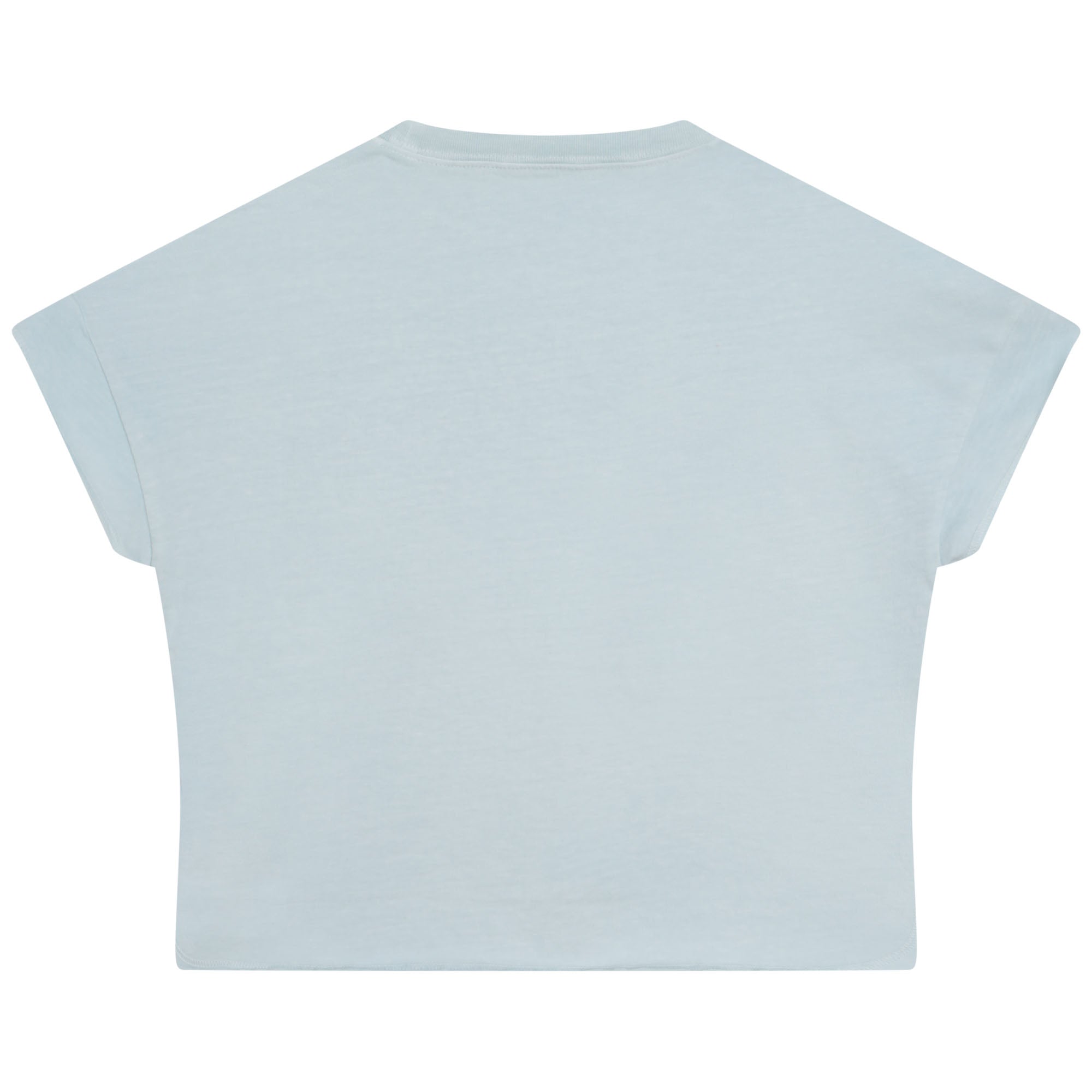 Cotton short-sleeved T-shirt - Light blue