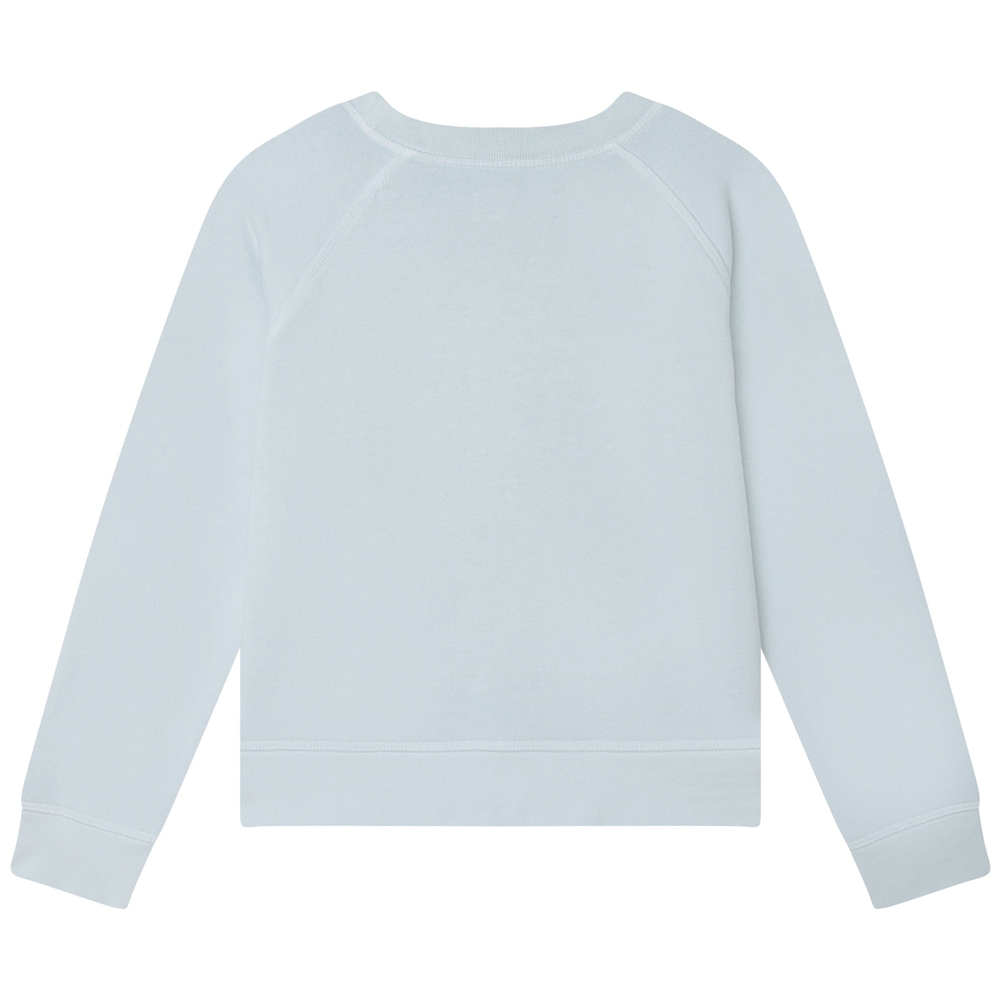 Long-sleeved cotton sweatshirt - Light blue