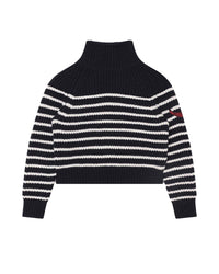 Pull col roulé en laine - Dark Blue