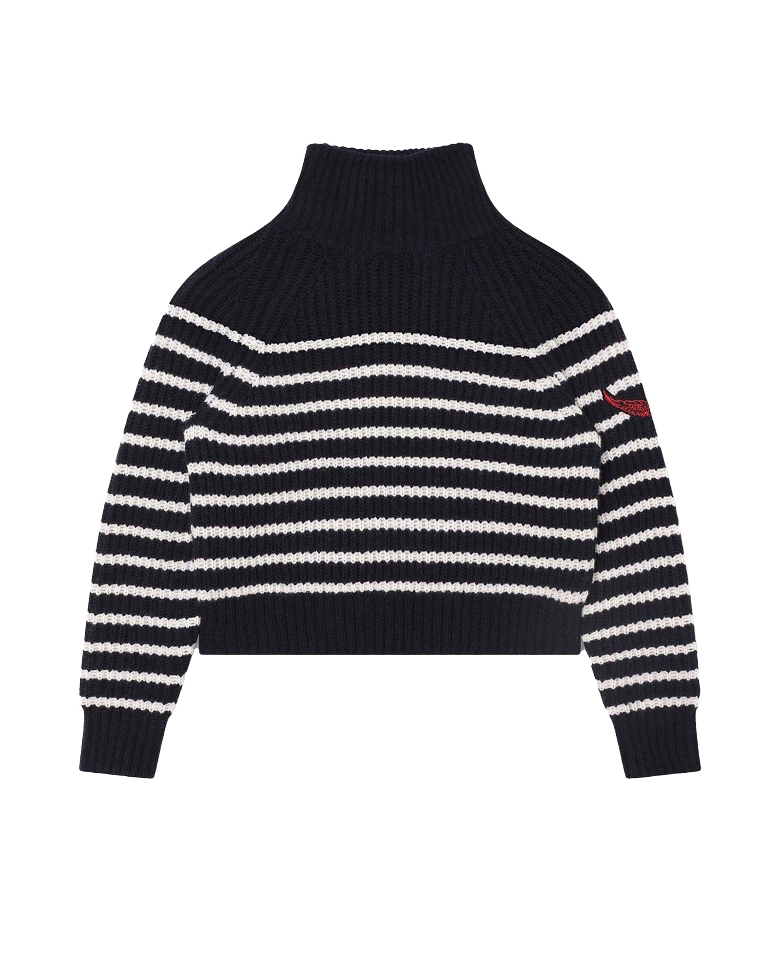 Pull col roulé en laine - Dark Blue