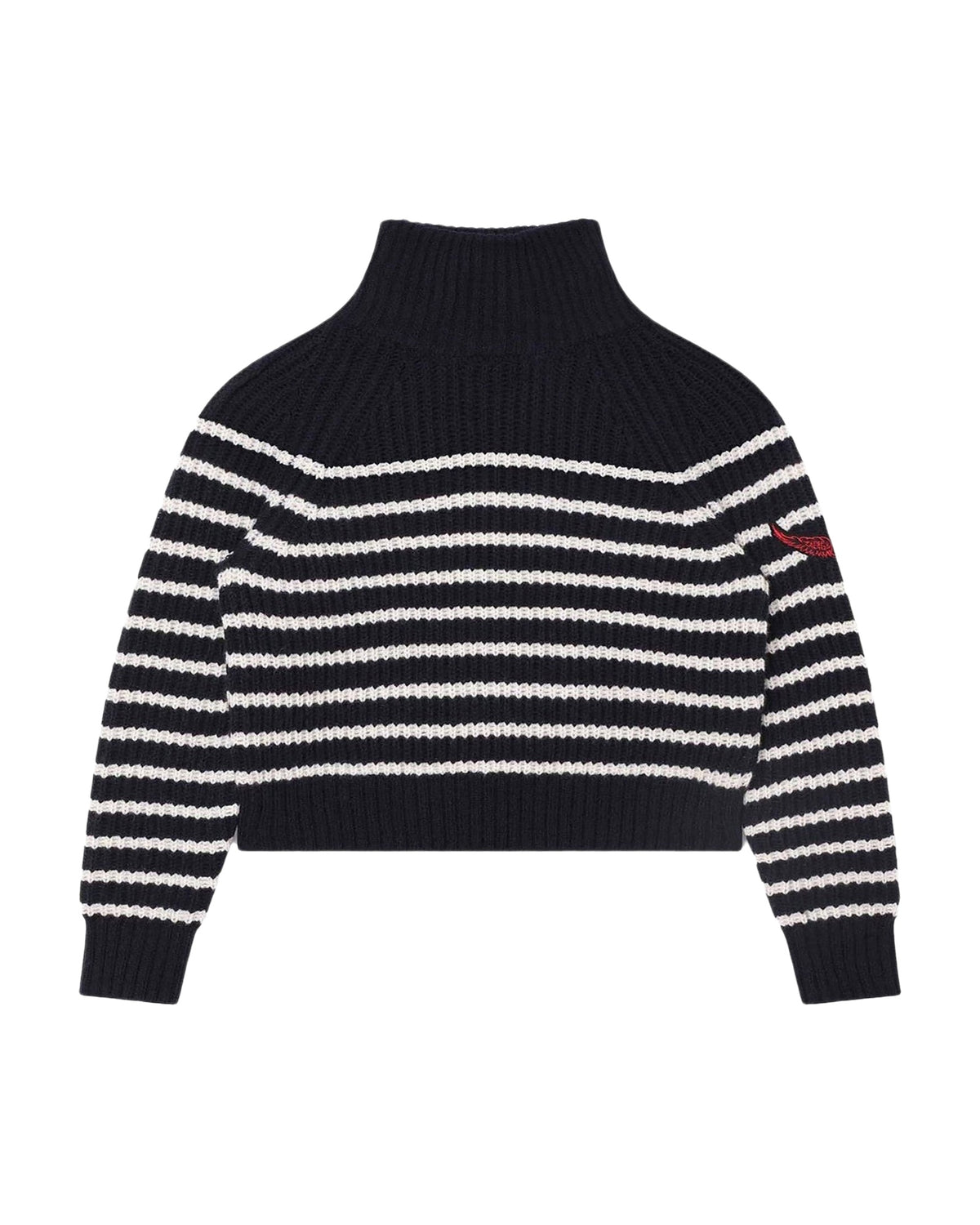 Pull col roulé en laine - Dark Blue