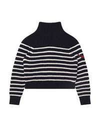 Pull col roulé en laine - Dark blue