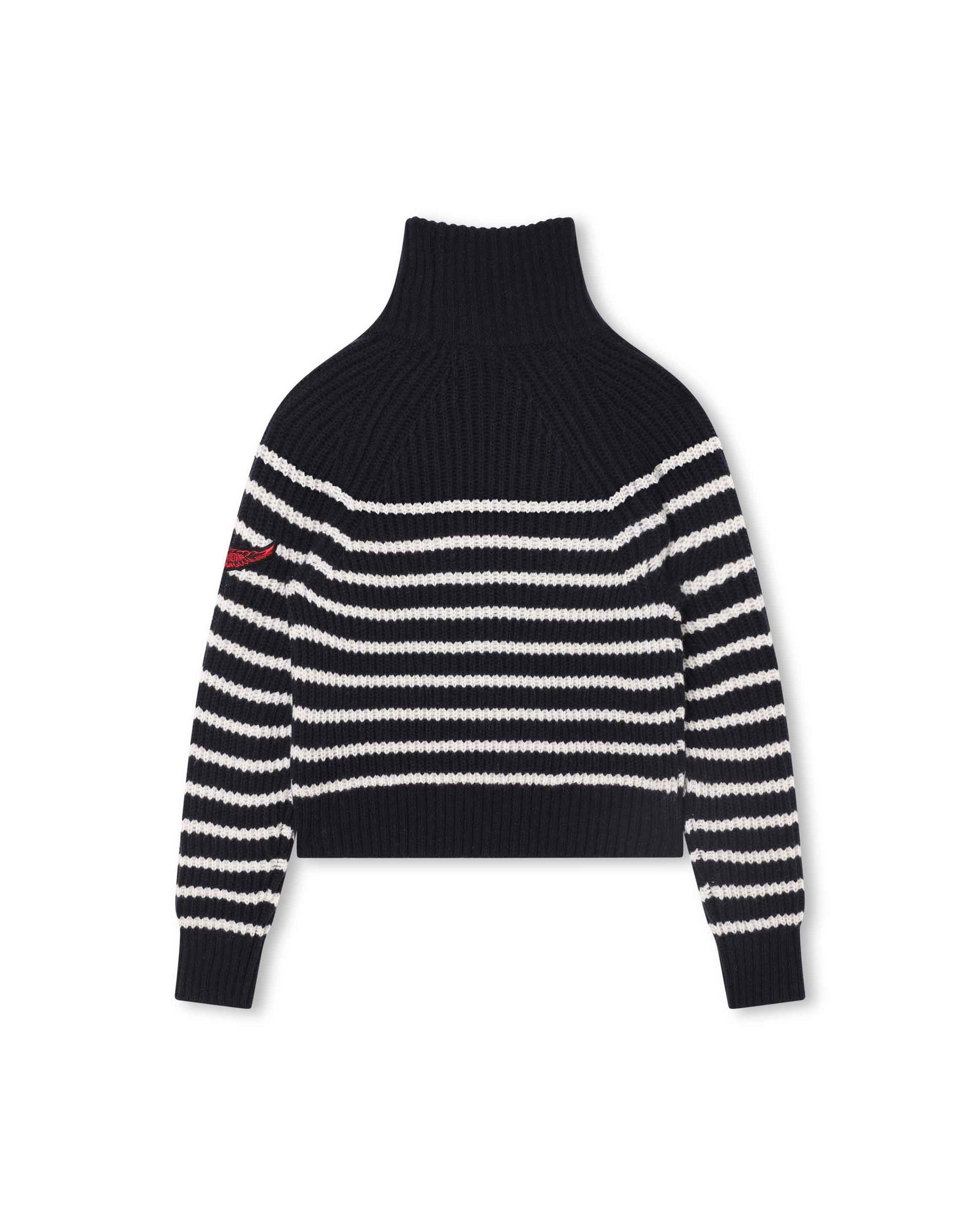 Pull col roulé en laine - Dark blue