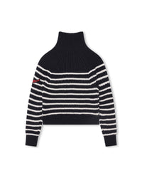Pull col roulé en laine - Dark Blue