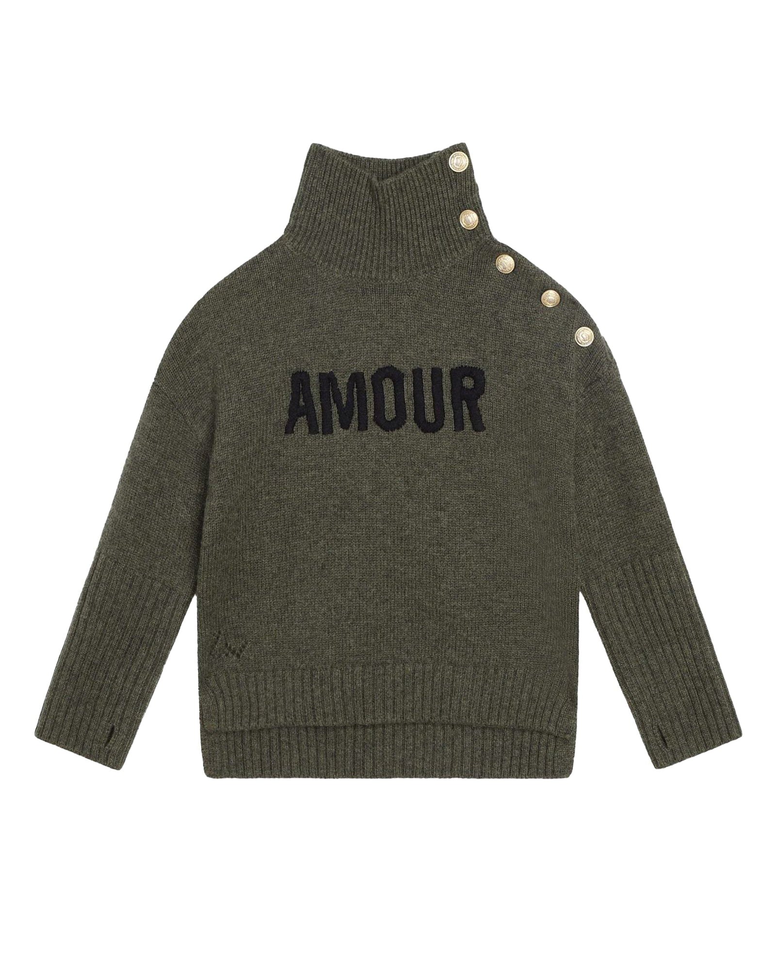 Pull col roulé en laine - Cypres chiné